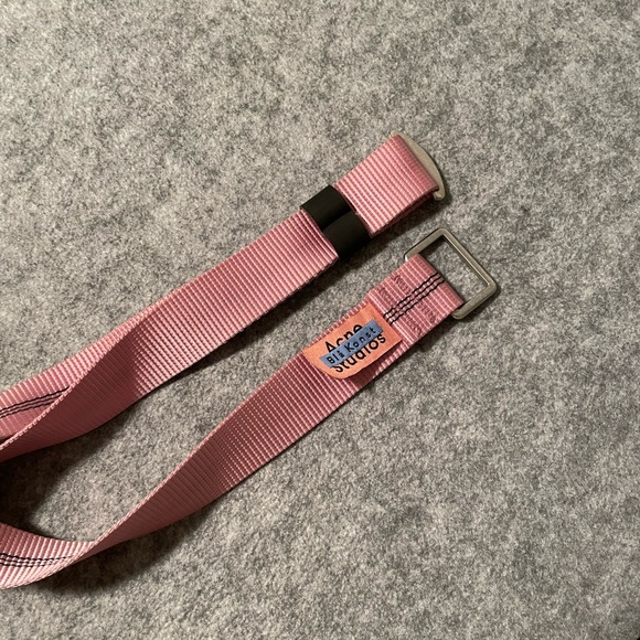 Acne Studios Bla Konst Striped Pink Belt - Picture 8 of 8